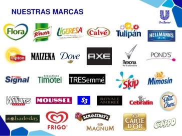 Marcas grupo Unilever España